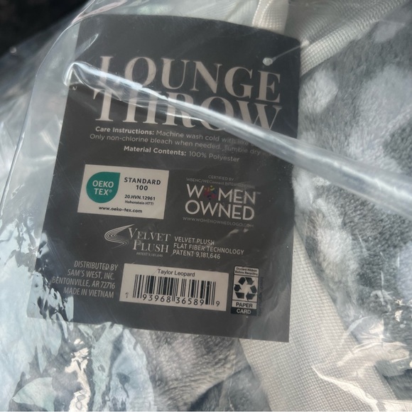 NWT Member's Mark Lounge Throw, 60" x 70"- Taylor Leopard - Picture 6 of 7